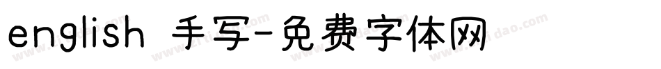 english 手写字体转换